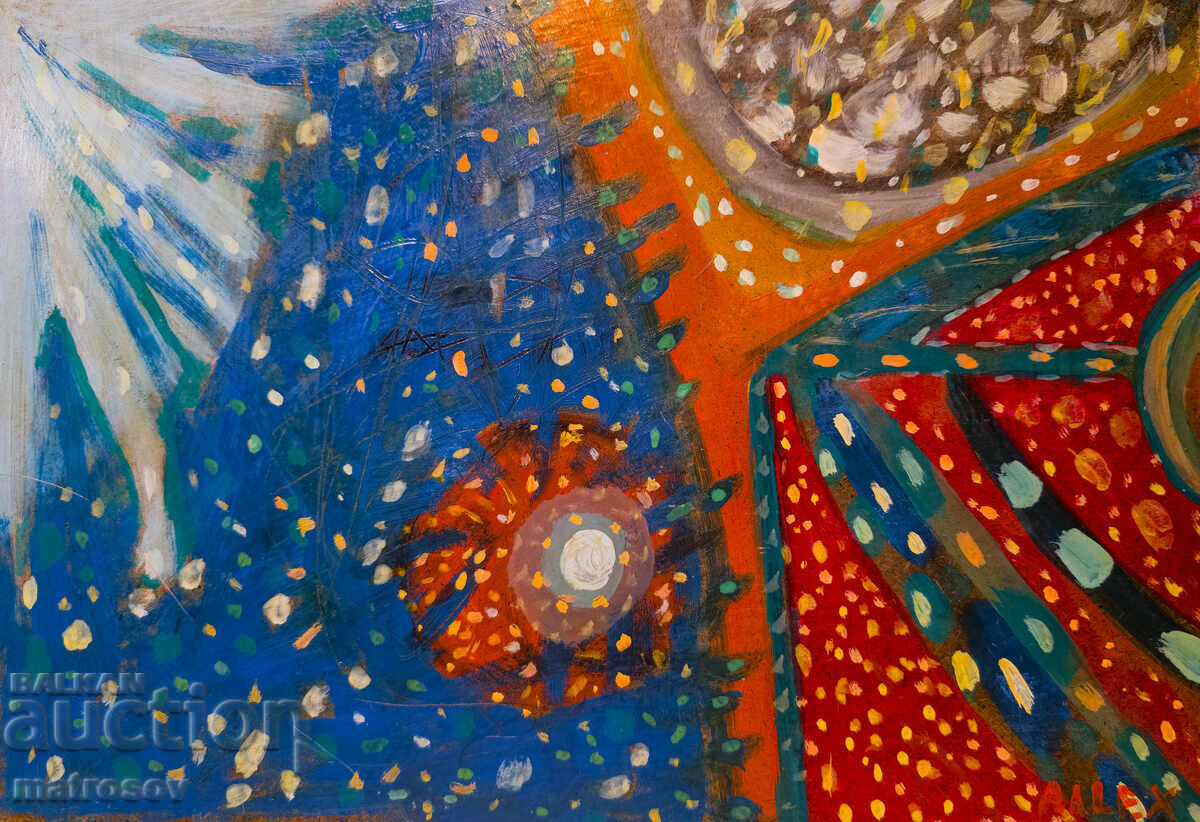 Abstract painting, oil paints with price 200.00 BGN | € 102.26