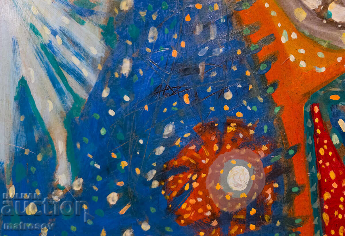 Auction  Abstract painting, oil paints