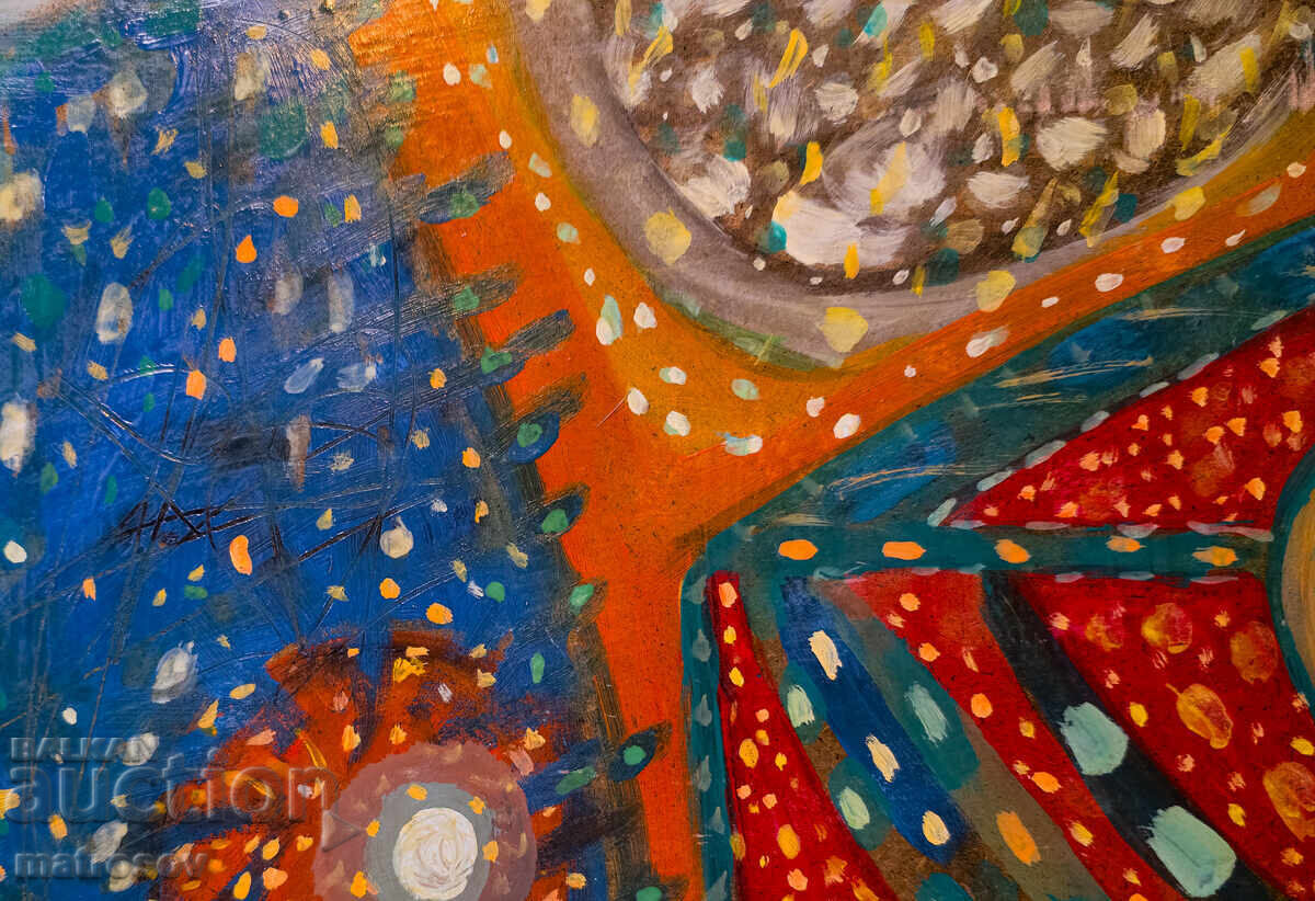 Abstract painting, oil paints - 6