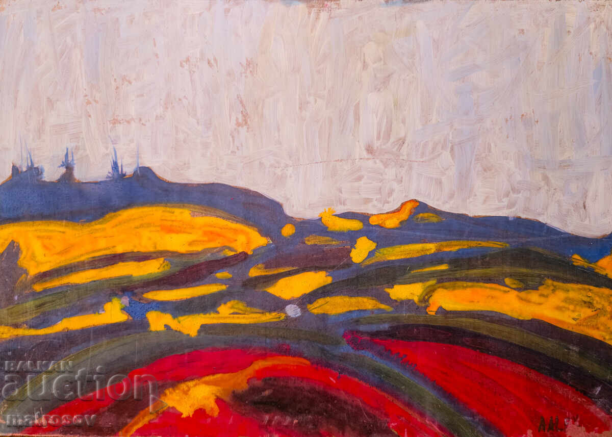 Абстрактна картина, пейзаж, маслени бои с цена 200.00 лв. | € 102.26