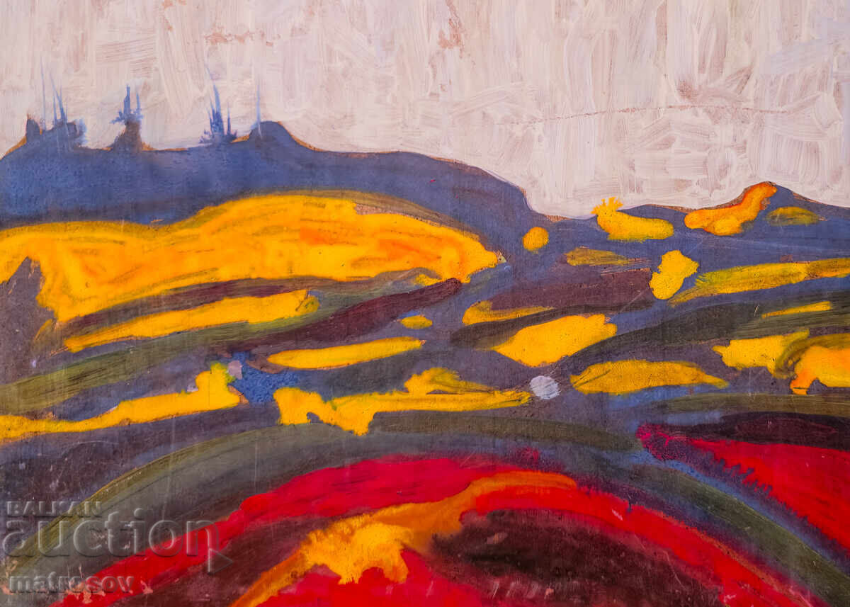 Доставка на Абстрактна картина, пейзаж, маслени бои