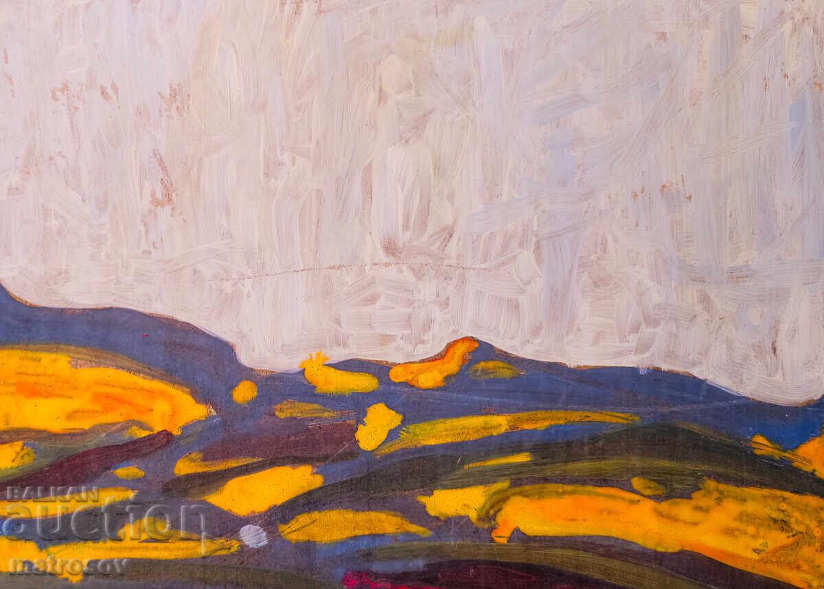 Абстрактна картина, пейзаж, маслени бои - 5