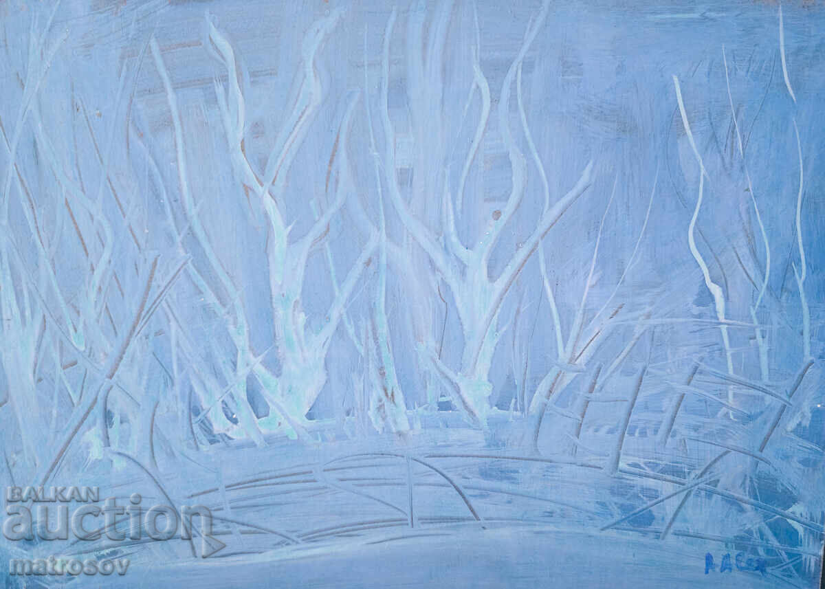 Абстрактна композиция, маслена картина - 6