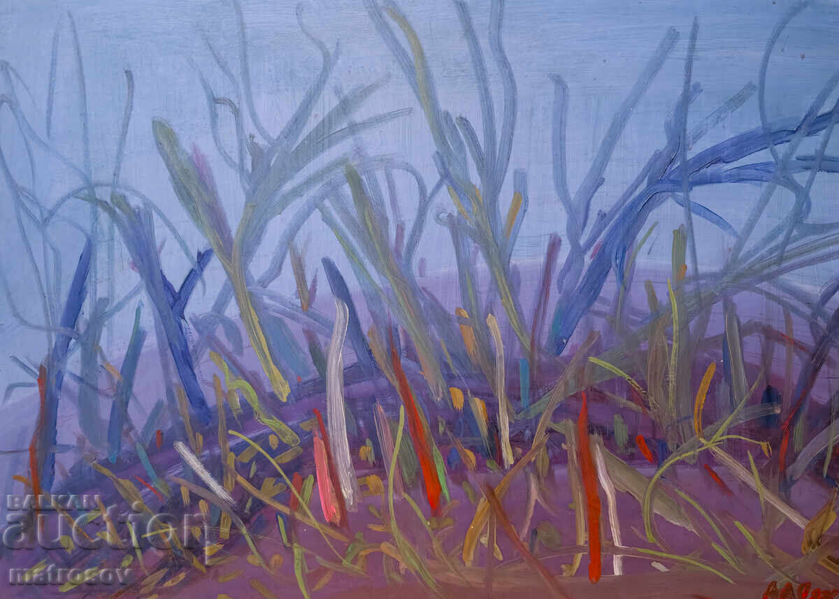 Αφηρημένη σύνθεση, ελαιογραφία με τιμή 200.00 BGN | € 102.26 Αφηρημένη σύνθεση, ελαιογραφία με τιμή 200.00 BGN | € 102.26