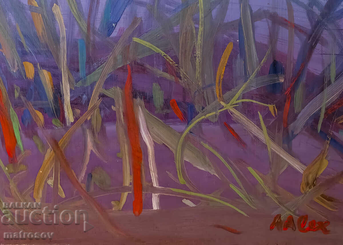 Αφηρημένη σύνθεση, ελαιογραφία - 6 Αφηρημένη σύνθεση, ελαιογραφία - 6