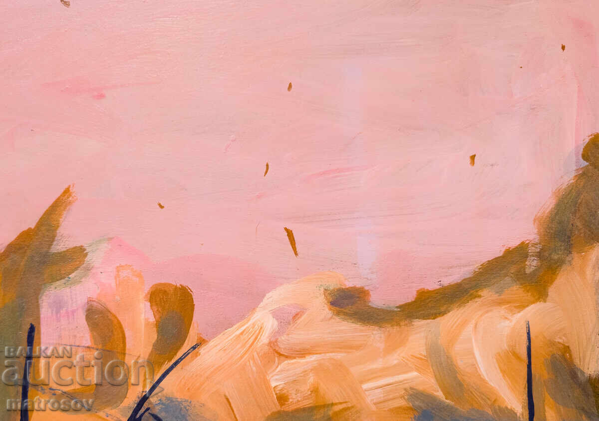 Compoziție abstractă, pictură în ulei - 5