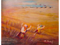 Pictură în ulei, peisaj