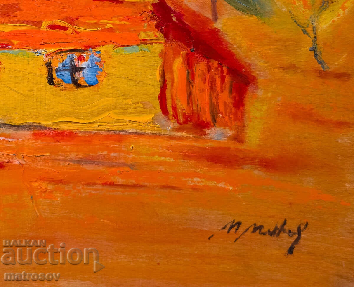 Доставка на Маслена картина, пейзаж с къща