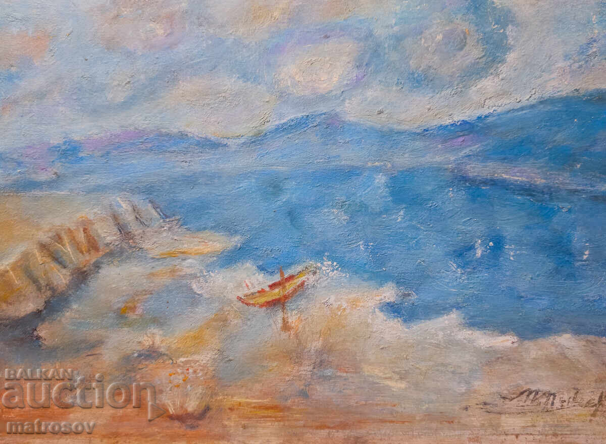 Ελαιογραφία, θαλασσινή ακτή - 6 Ελαιογραφία, θαλασσινή ακτή - 6