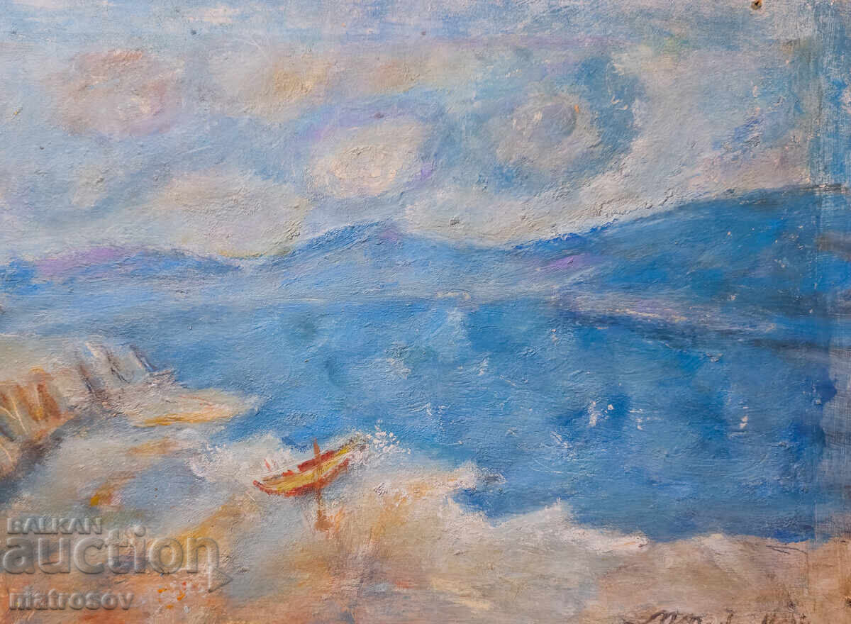 Ελαιογραφία, θαλασσινή ακτή - 7 Ελαιογραφία, θαλασσινή ακτή - 7