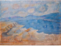 Tablou în ulei, litoral