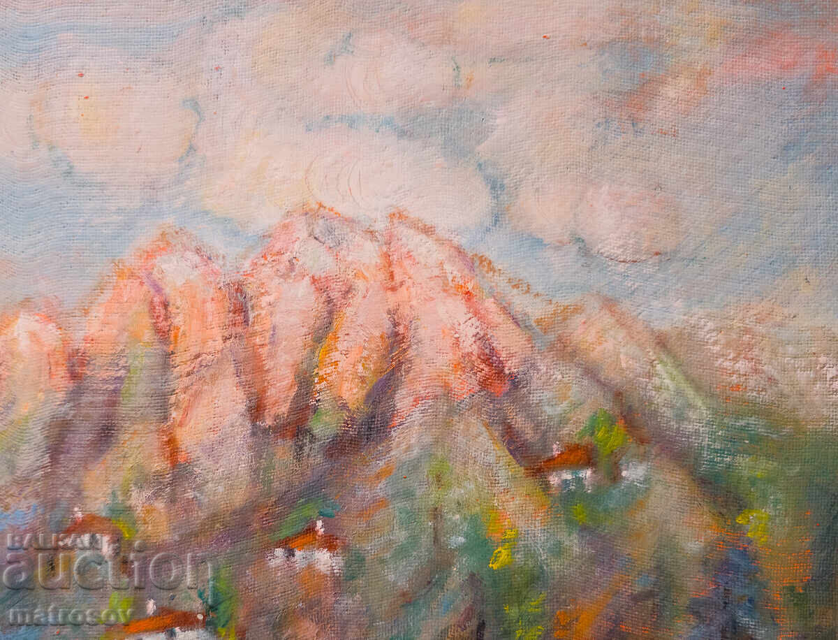 Delivery of Oil painting, mountain landscape