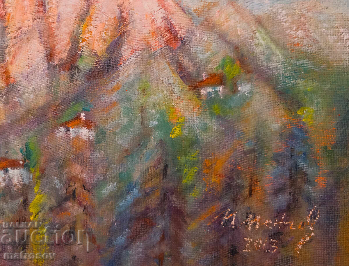 Oil painting, mountain landscape - 5