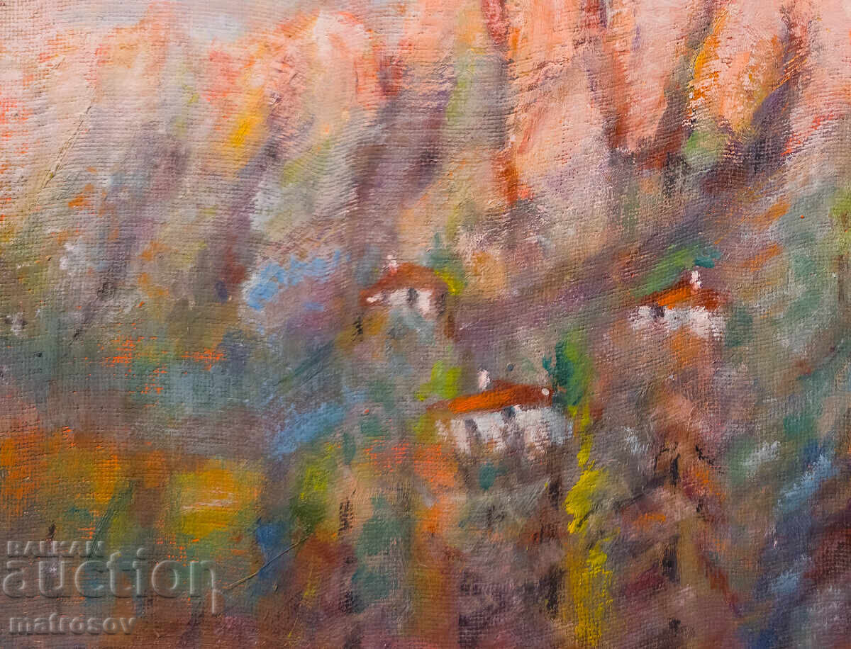 Oil painting, mountain landscape - 6