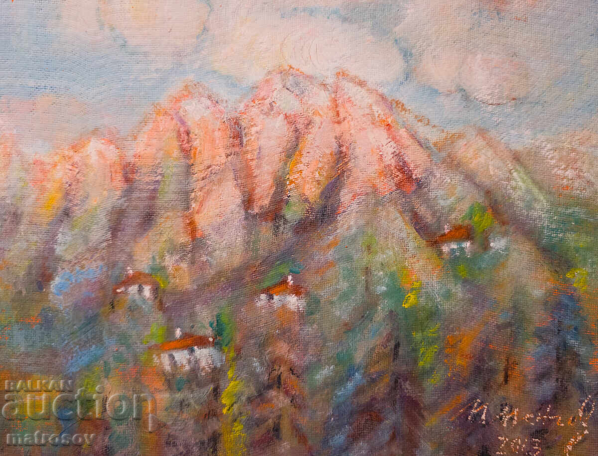 Oil painting, mountain landscape - 7