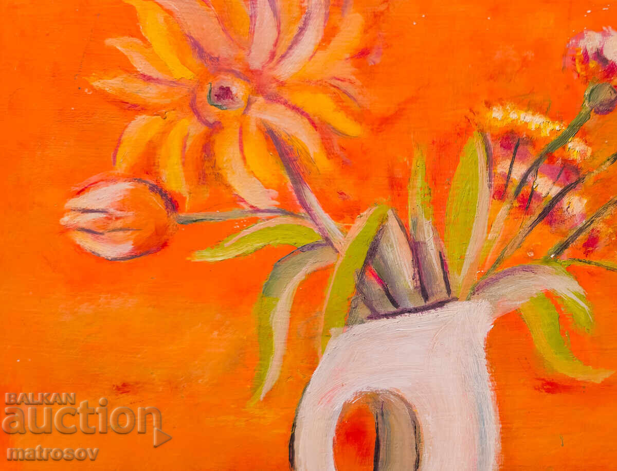 Delivery of Oil painting, still life, vase with flowers, 2013