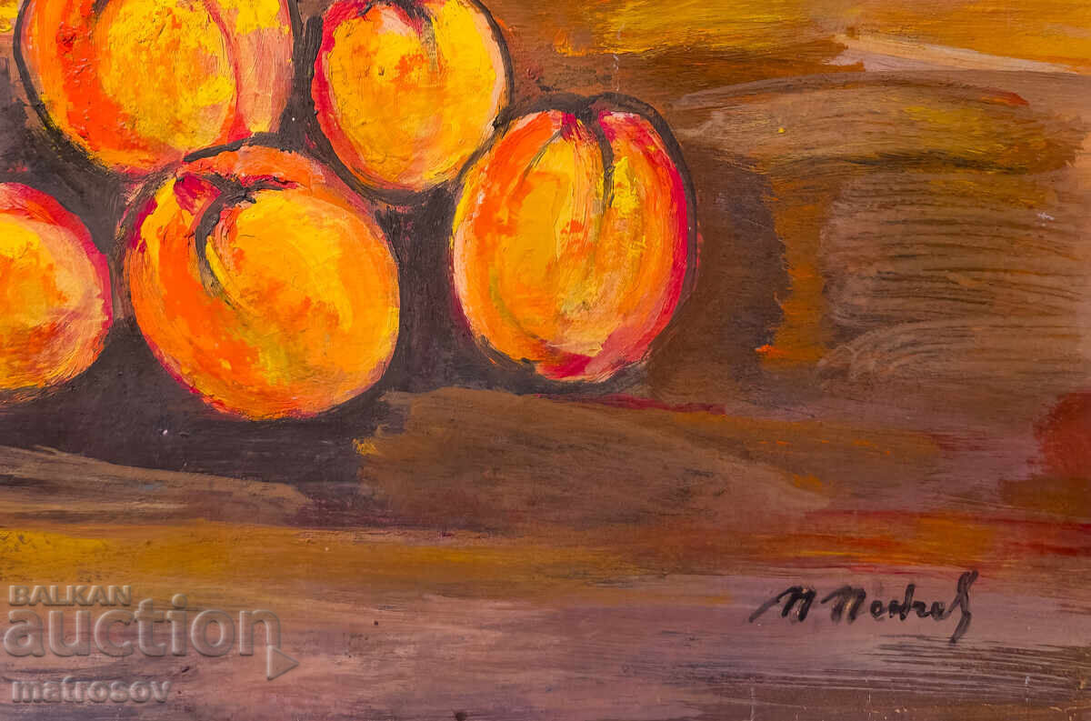 Маслена картина, натюрморт с плодове - 5