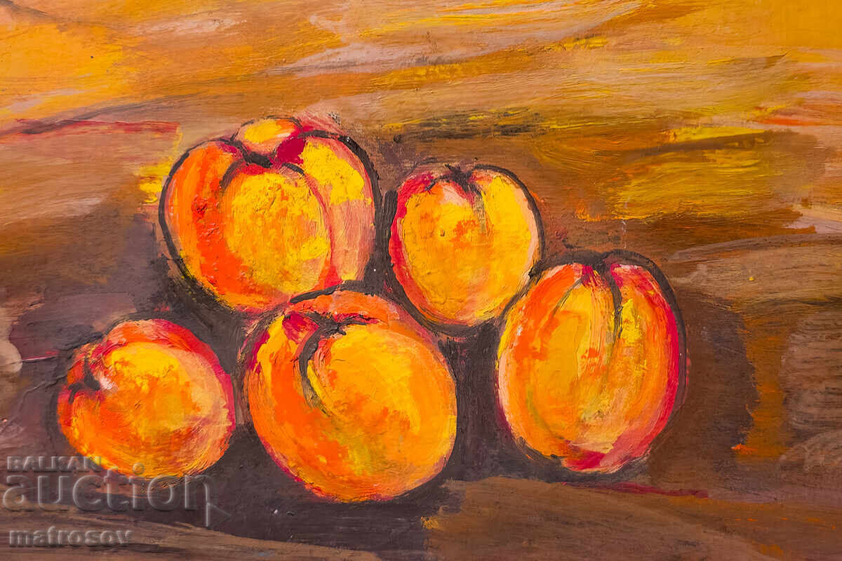 Маслена картина, натюрморт с плодове - 6