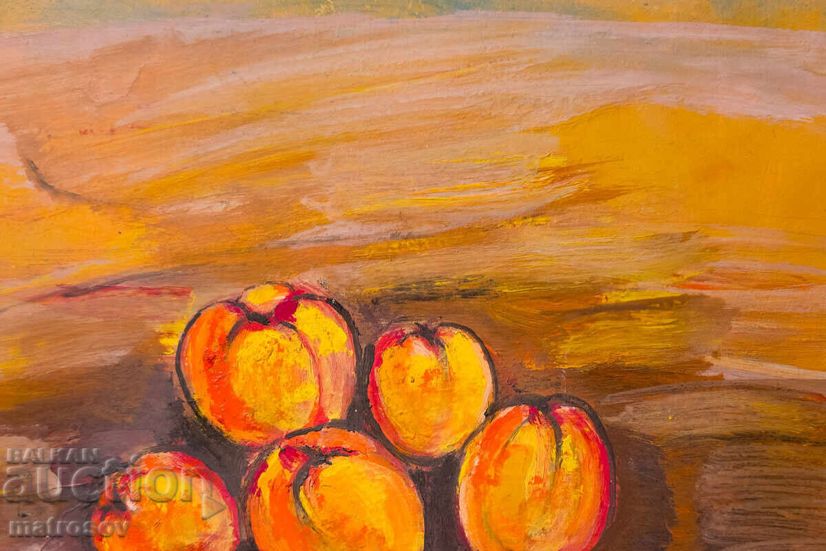 Маслена картина, натюрморт с плодове - 7