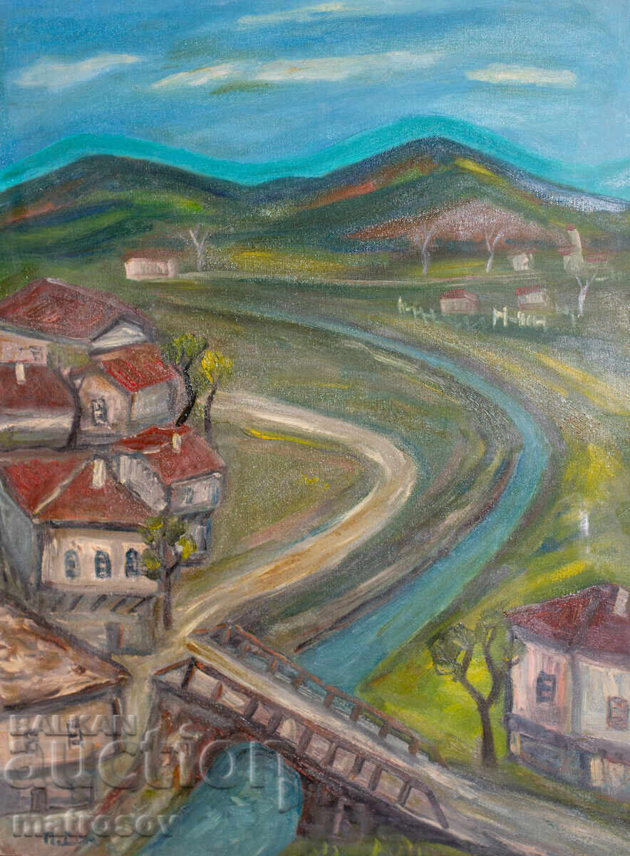 Ελαιογραφία, τοπίο Ελαιογραφία, τοπίο