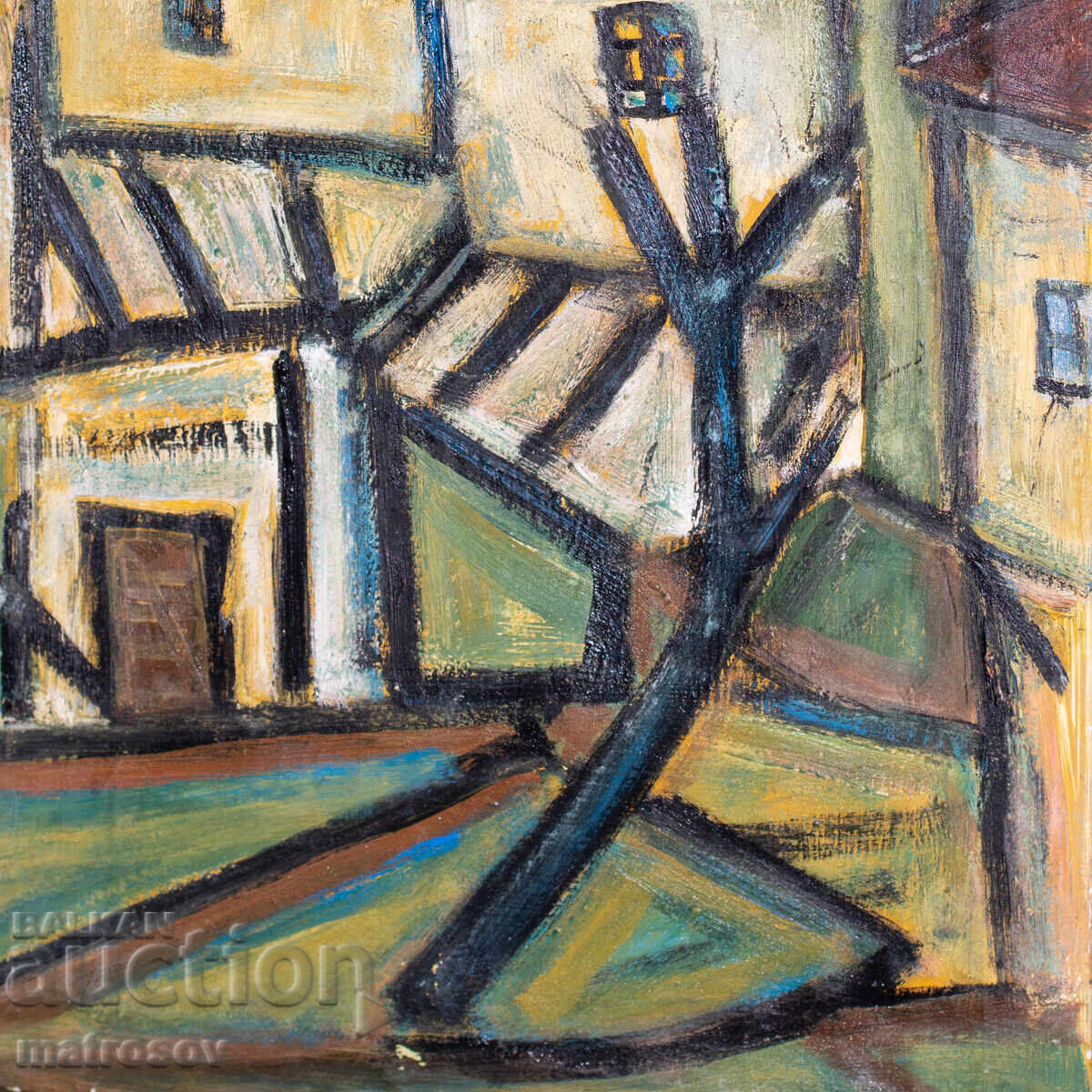 Маслена картина, битов пейзаж - 5