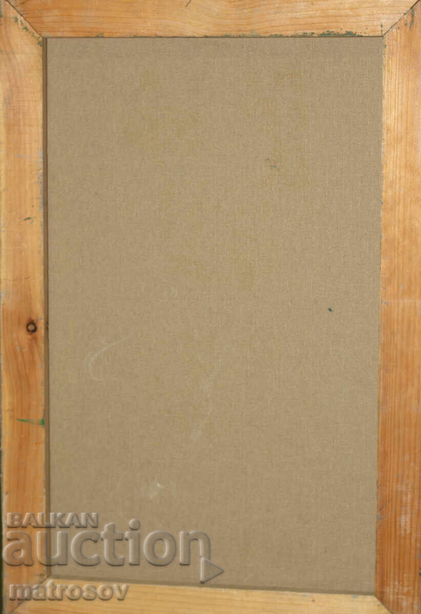 Oil painting, landscape with houses - 7