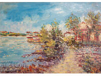 Boris Tsanov, oil painting, landscape "Impression"