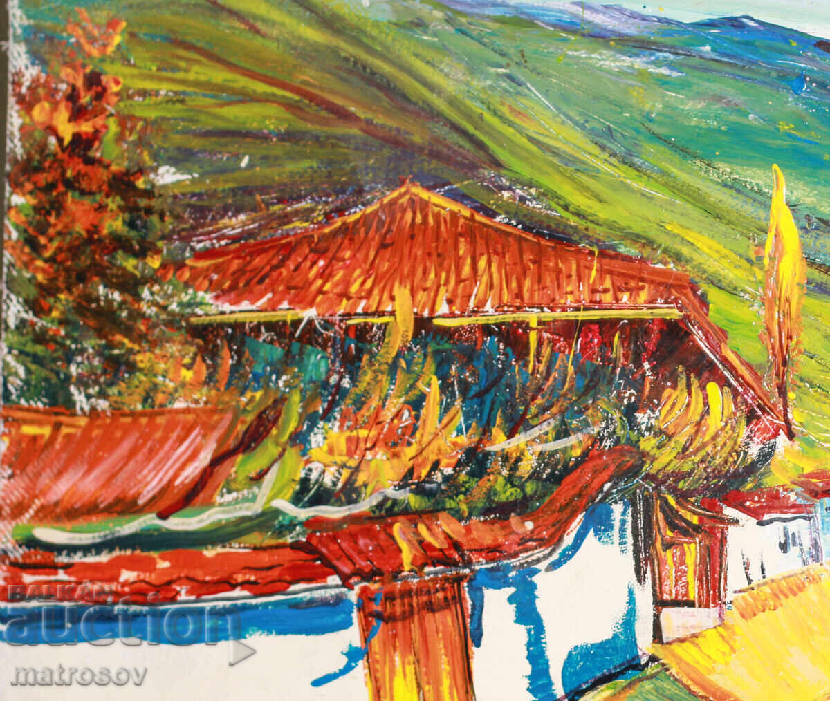 Boris Tsanov, oil painting, landscape with price 250.00 BGN | € 127.82