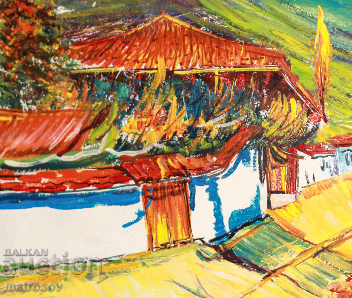 Auction  Boris Tsanov, oil painting, landscape