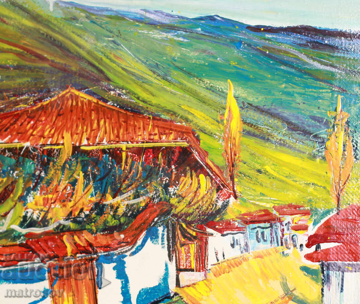 Delivery of Boris Tsanov, oil painting, landscape