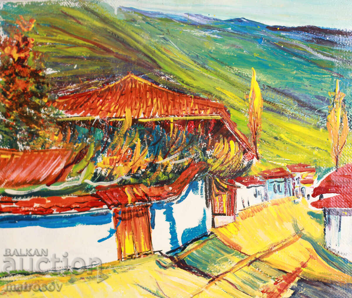 Boris Tsanov, oil painting, landscape