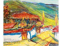 Boris Tsanov, oil painting, landscape