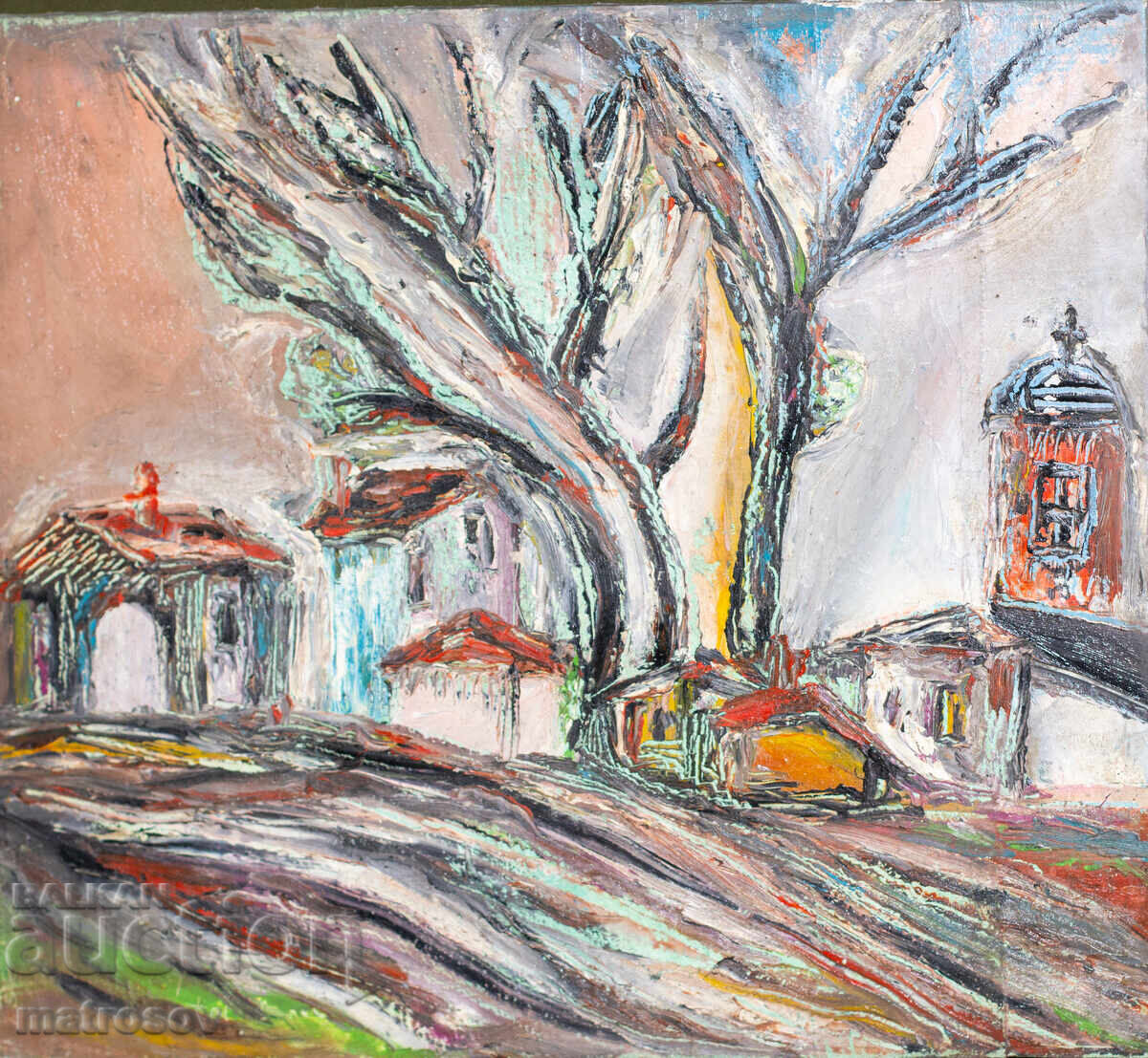 Valentin Radenovski, pictură în ulei, peisaj 2004 Valentin Radenovski, pictură în ulei, peisaj 2004