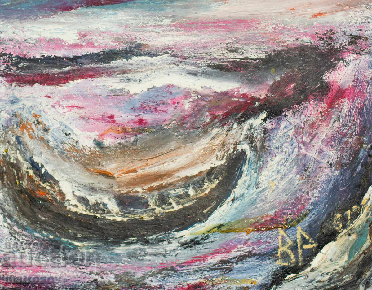 Valentin Radenovski, oil painting, "Fishing Boats" - 5