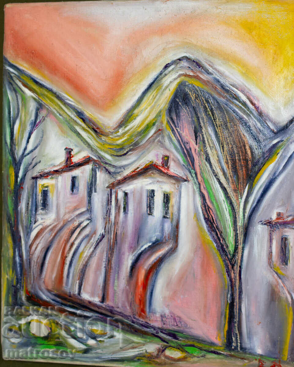 Auction  Valentin Radenovski, oil paints, landscape "Melnik"