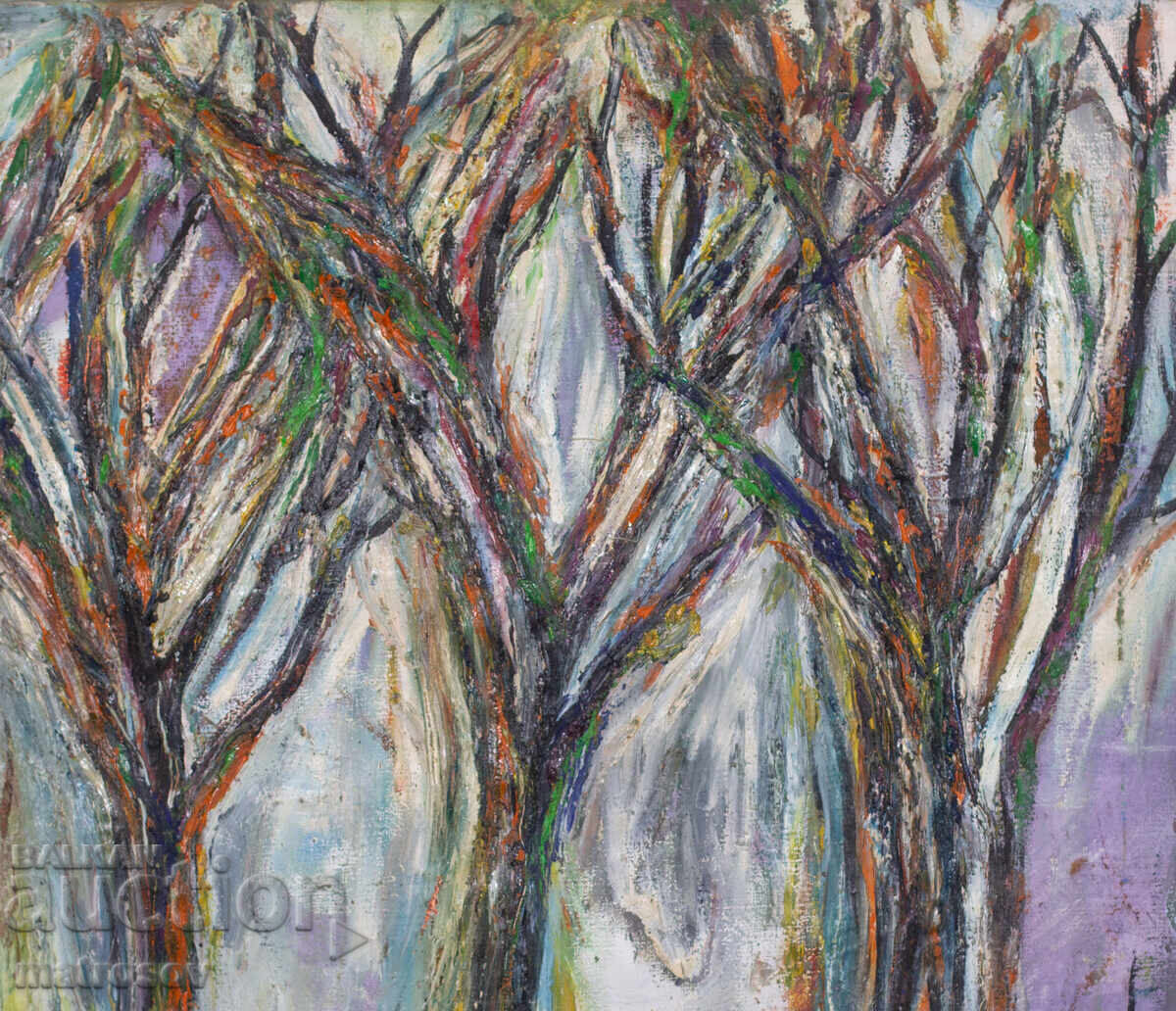 Valentin Radenovski, oil paints, painting of a forest landscape - 5