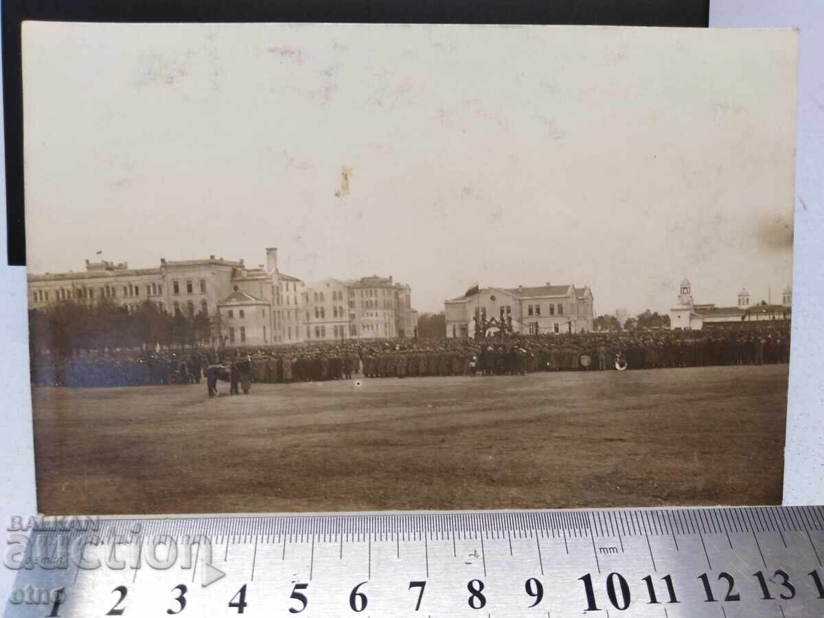1923 Г.ЦАРСКА СНИМКА-ВОЙНИК,ВОЕННИ УЧИЛИЩЕ ,КАЗАРМА