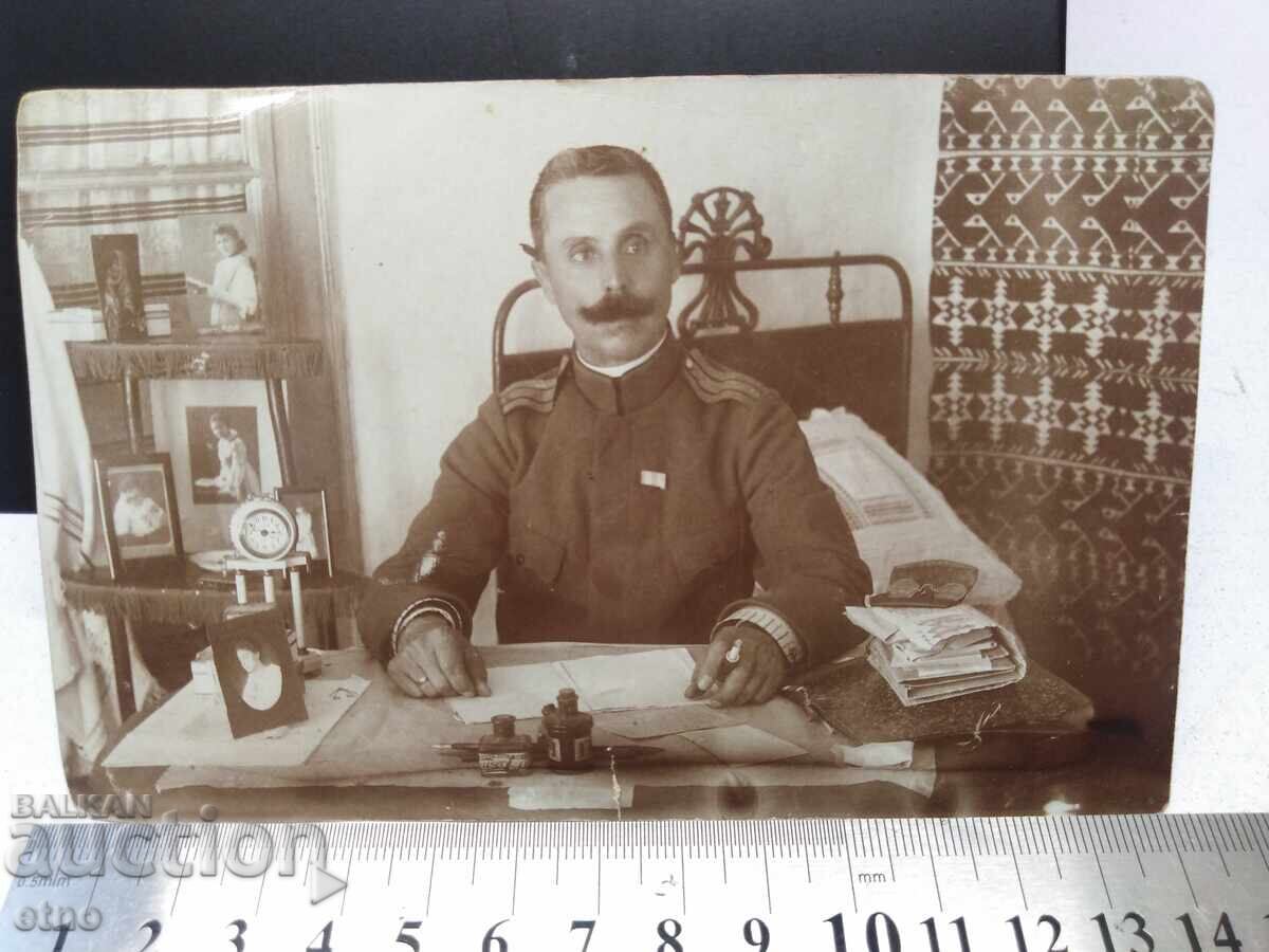 PSV, 1918 FOTOGRAFIE REGALĂ - MAIOR, ORAȘUL MEDGIDIA, DOBROGEA PSV, 1918 FOTOGRAFIE REGALĂ - MAIOR, ORAȘUL MEDGIDIA, DOBROGEA