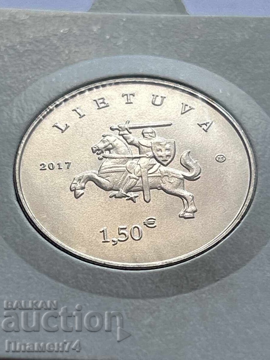 1 1/2 euro 2017 Câine de vânătoare lituanian și cal samogitian