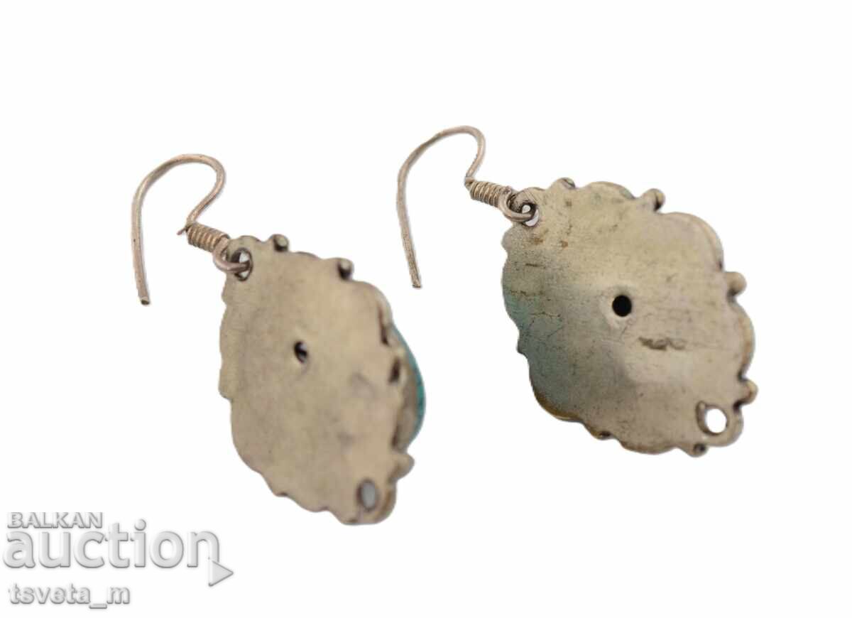 Παράδοση Σκουλαρίκια με τυρκουάζ Παράδοση Σκουλαρίκια με τυρκουάζ