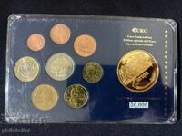 Ελλάδα 2002-2006 - Σετ ευρώ από 1 σεντ έως 2 ευρώ + μετάλλιο UNC