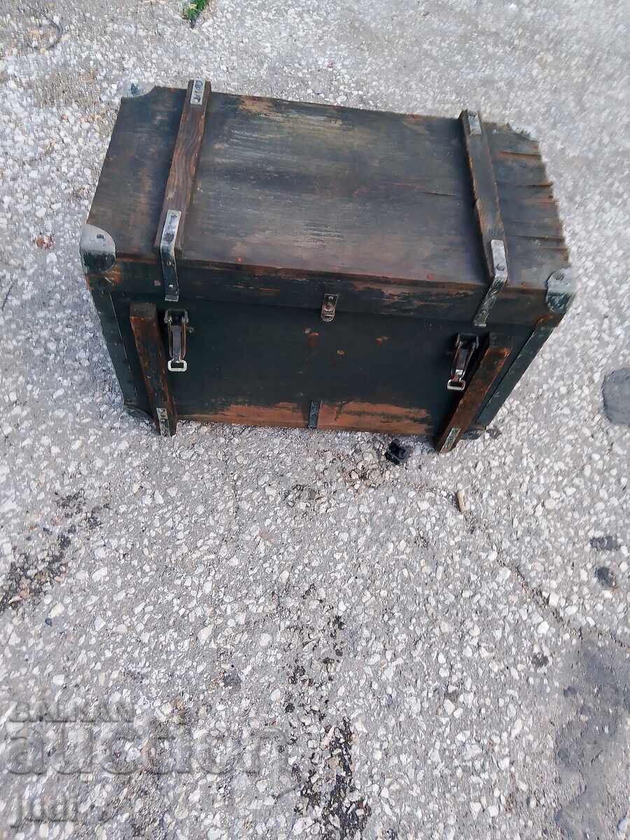 Wooden crate from military equipment Wooden crate from military equipment