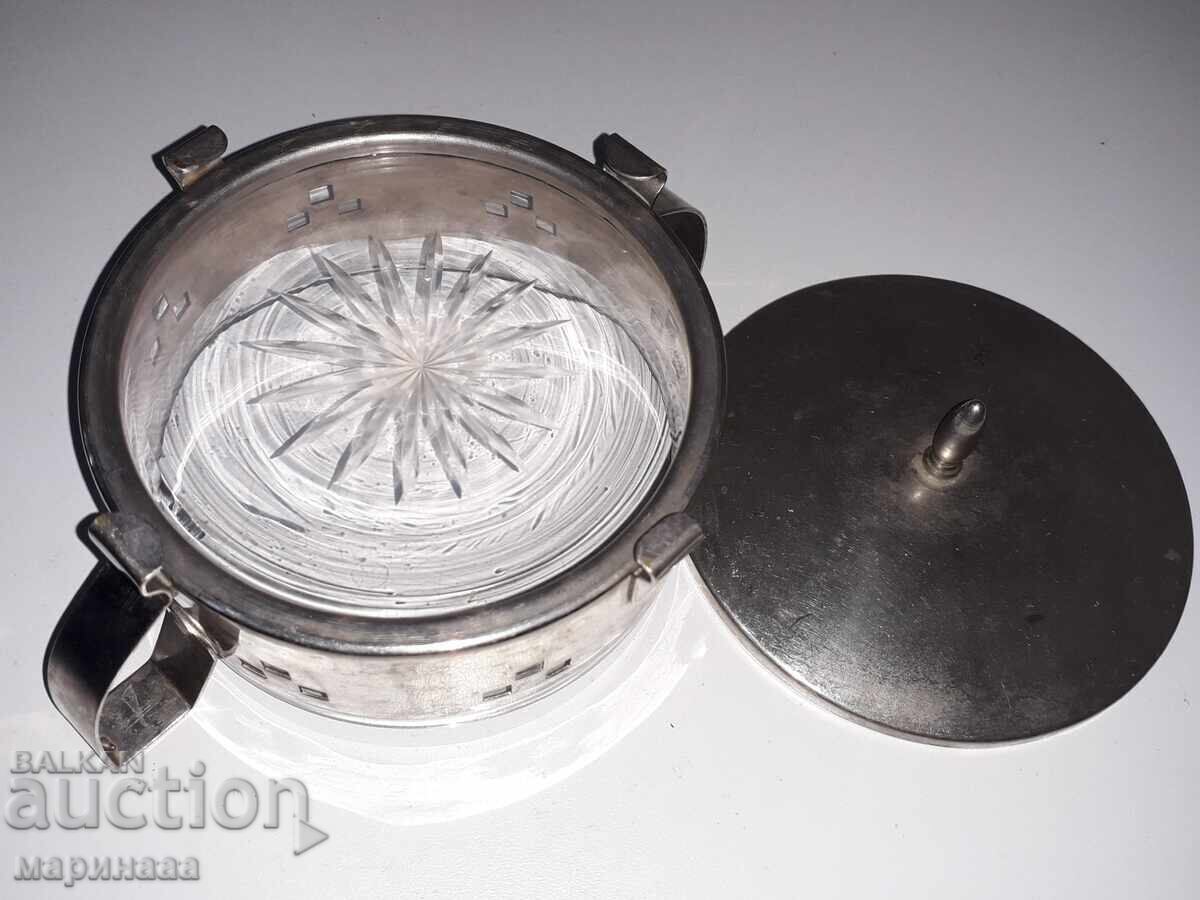 Auction Antique Sugar Bowl. Art Deco Auction Antique Sugar Bowl. Art Deco