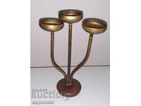 Antique Solid Candlestick. Bronze, Copper