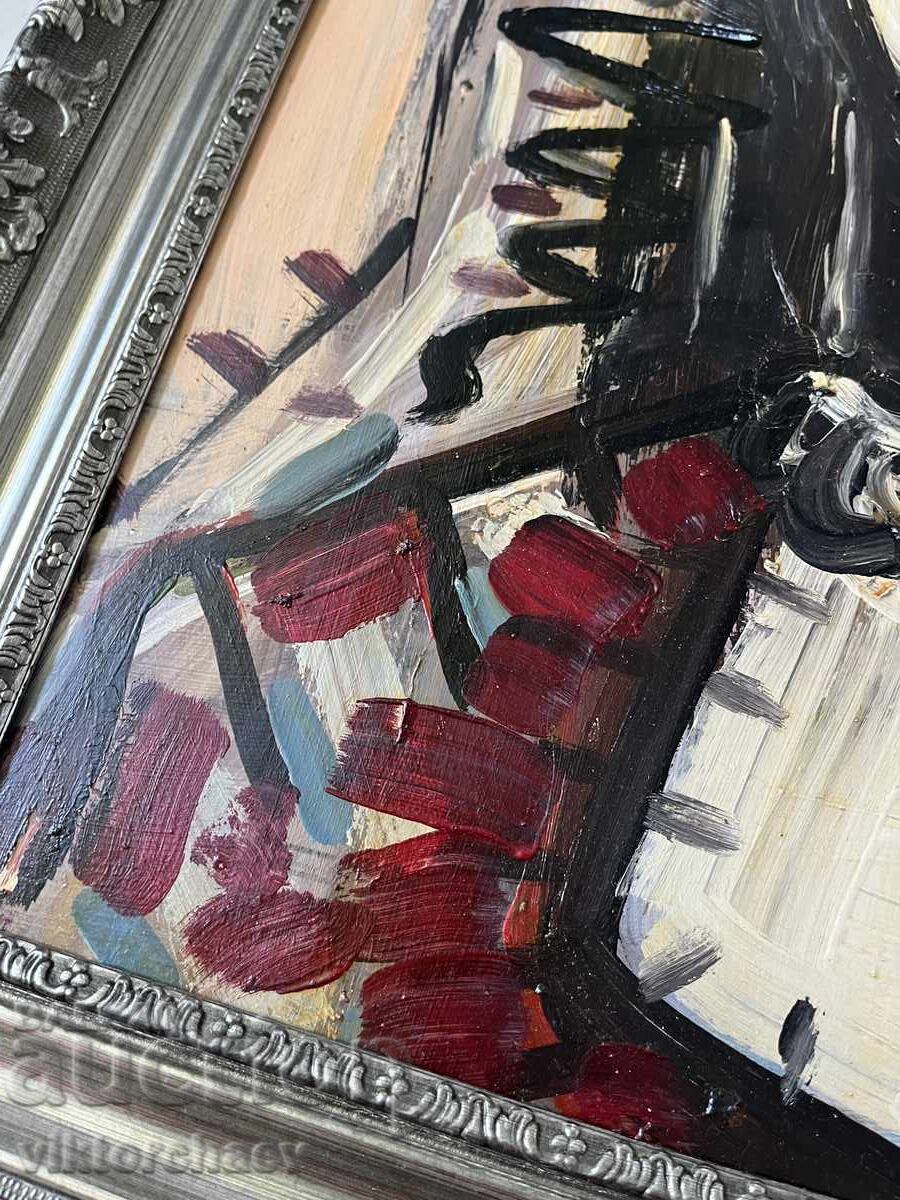 Аукцион Голяма картина с хубава рамка - Мома