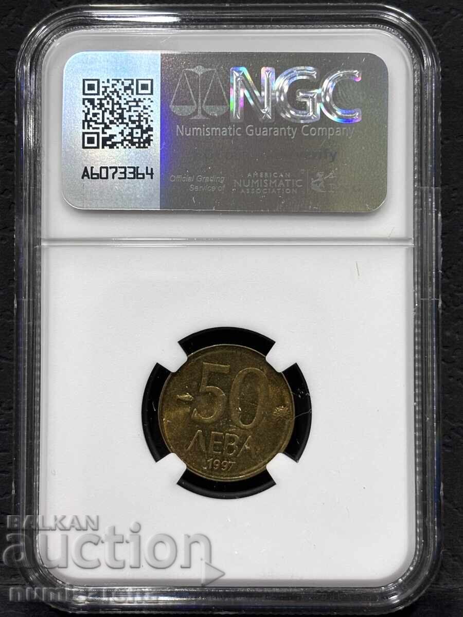 BULGARIA 50 LEVA 1997 NGC MS 63 with price 75.00 BGN | € 38.35