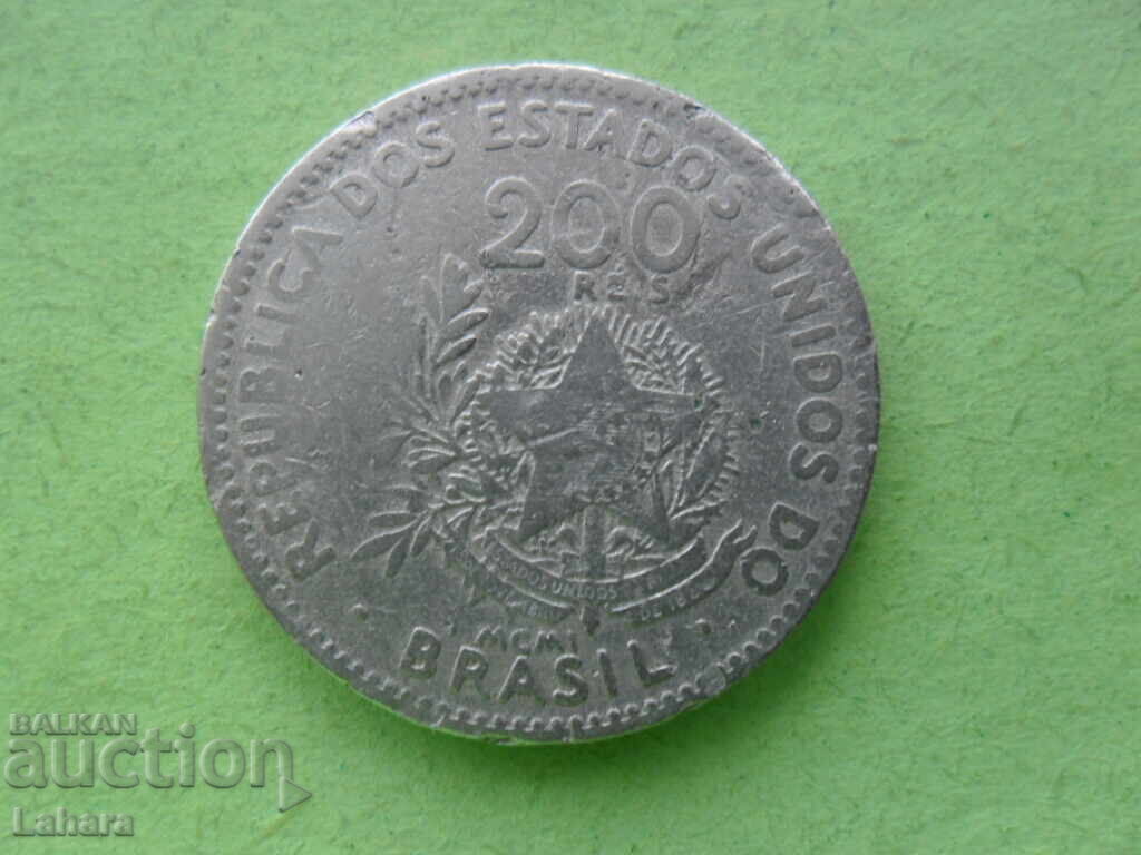 200 ρεάλ 1901 g. Βραζιλία 200 ρεάλ 1901 g. Βραζιλία