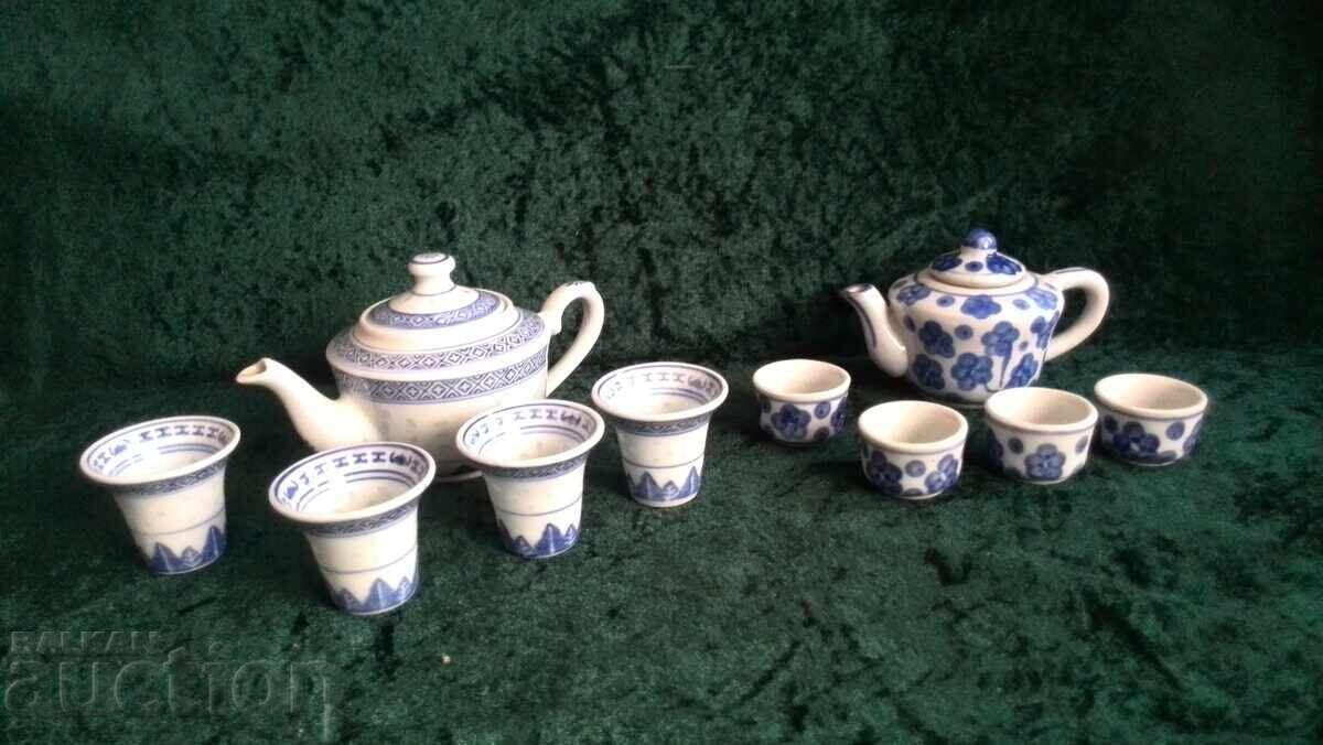 Mini ceainice cu cești, set 2 bucăți cu preț 80.00 BGN | € 40.90 Mini ceainice cu cești, set 2 bucăți cu preț 80.00 BGN | € 40.90