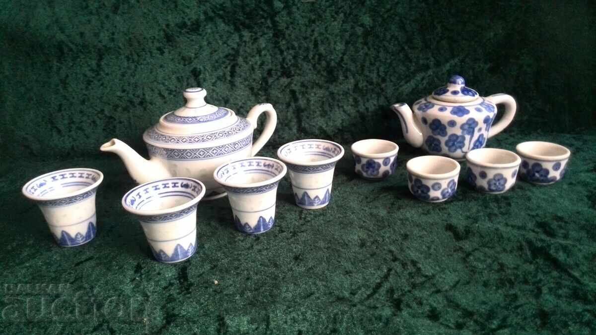 Licitație Mini ceainice cu cești, set 2 bucăți Licitație Mini ceainice cu cești, set 2 bucăți