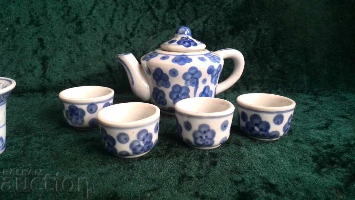 Mini ceainice cu cești, set 2 bucăți - 6 Mini ceainice cu cești, set 2 bucăți - 6